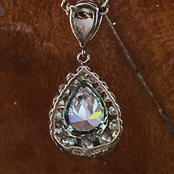 Stauer 925 Clear Pendant Necklace - Picture 7 of 13